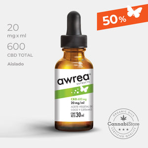 Gotas de CBD Awrea 600
