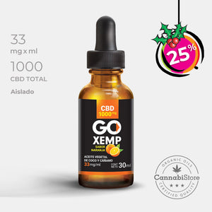 Gotas de CBD GoXemp Naranja 1000