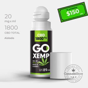 GoXemp Roll On Muscular de CBD 1800