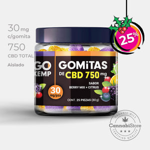 Gomitas de CBD GoXemp 750 Berry y Citrus